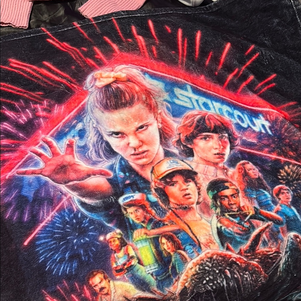 Stranger Things Graphic Blanket